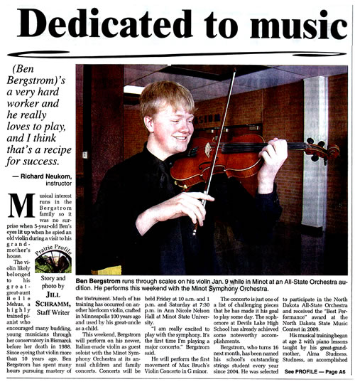 Minot Daily News - January 25, 2010 