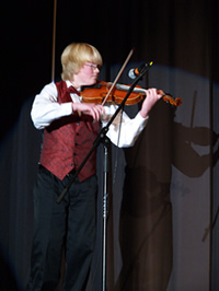 Ben on violin
